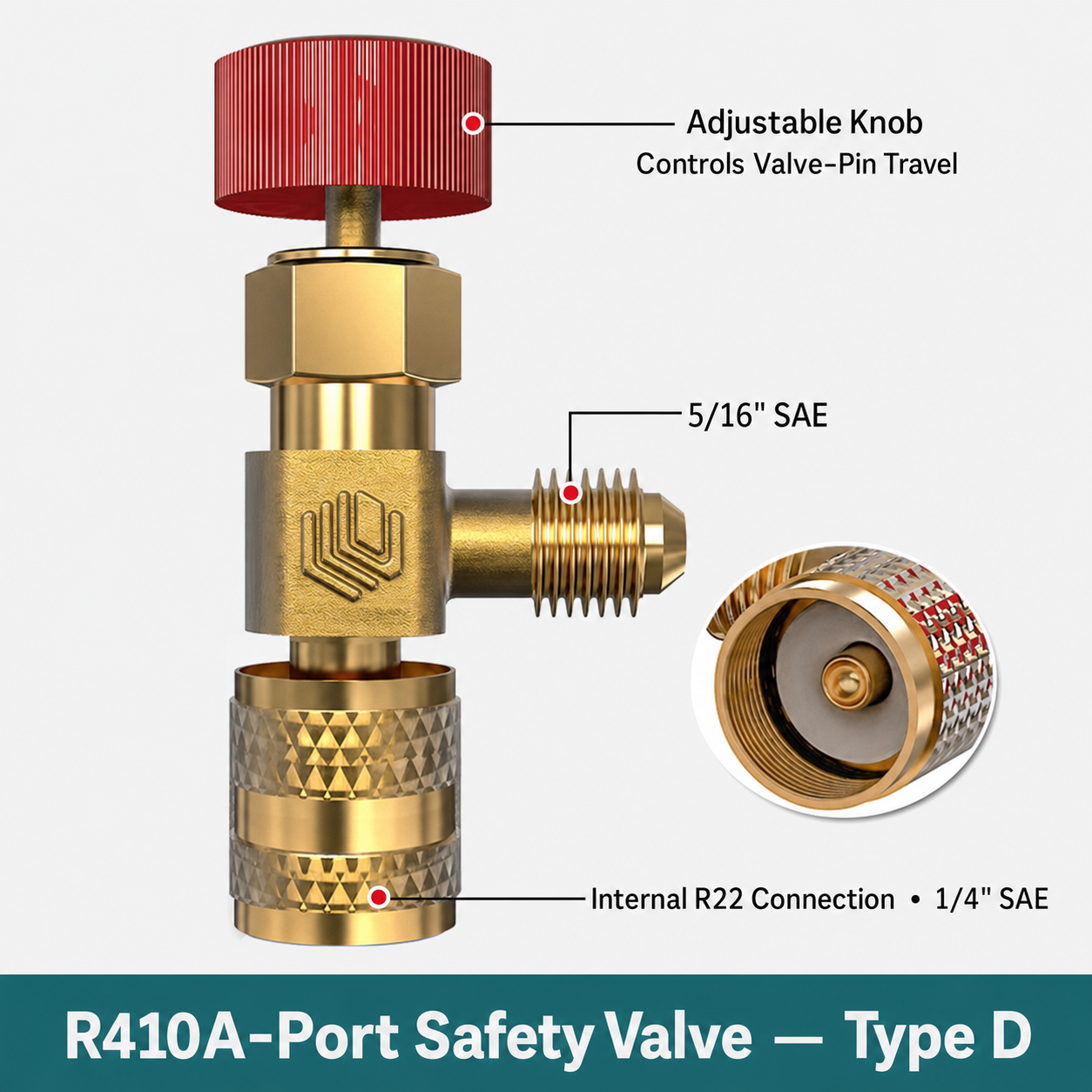 R410A-Port Safety Valve - Type D