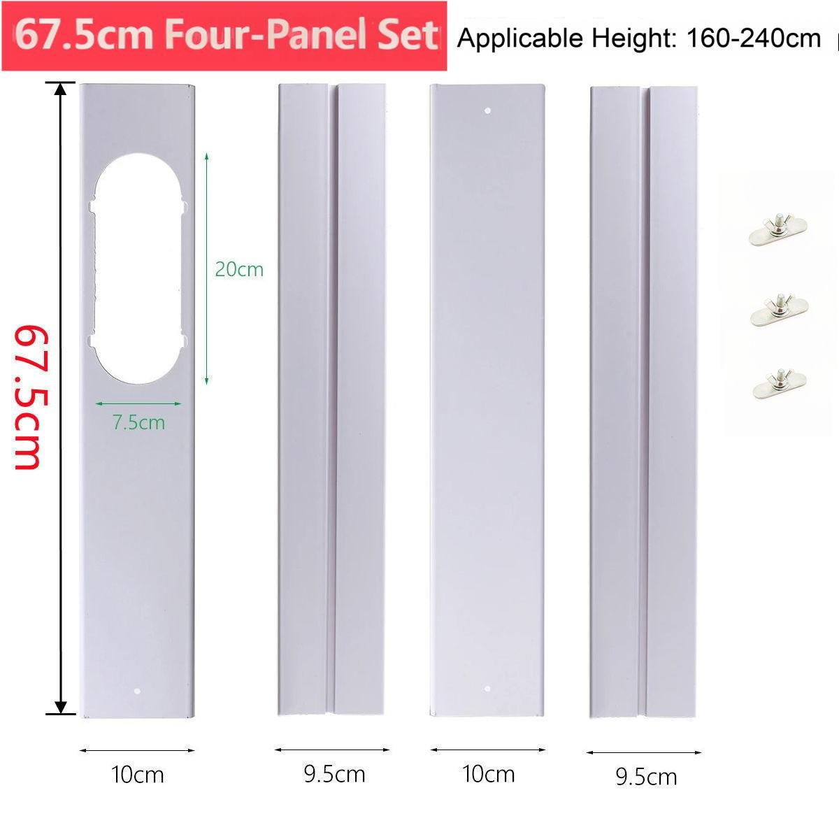 2.4m - 4 Panels 67.5cm + 3 Screw Sets
