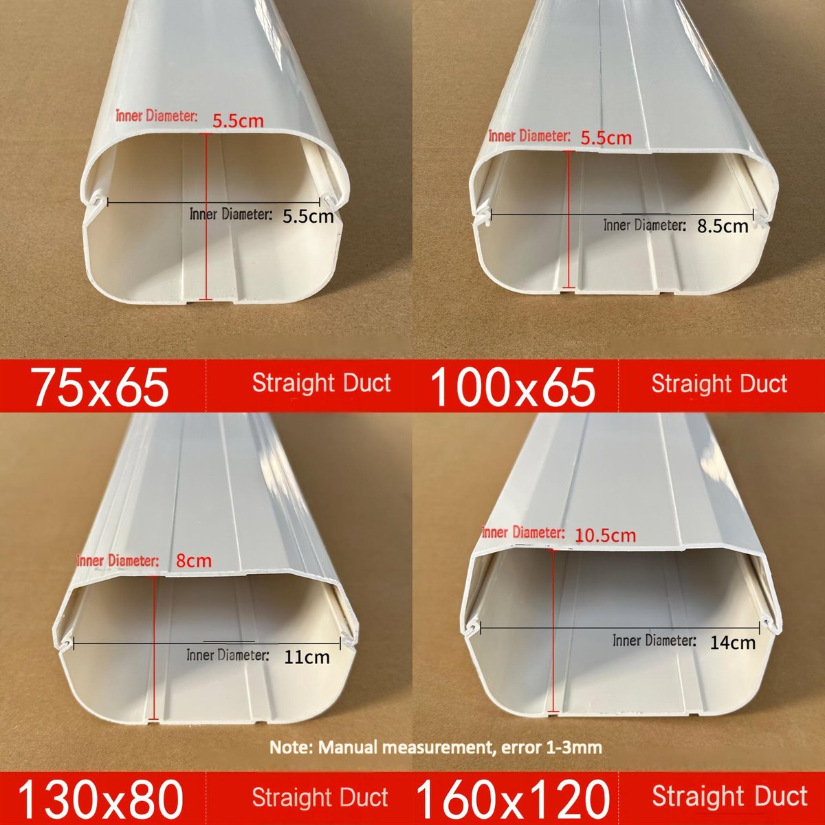 Straight Pipe 100*65mm (per meter)