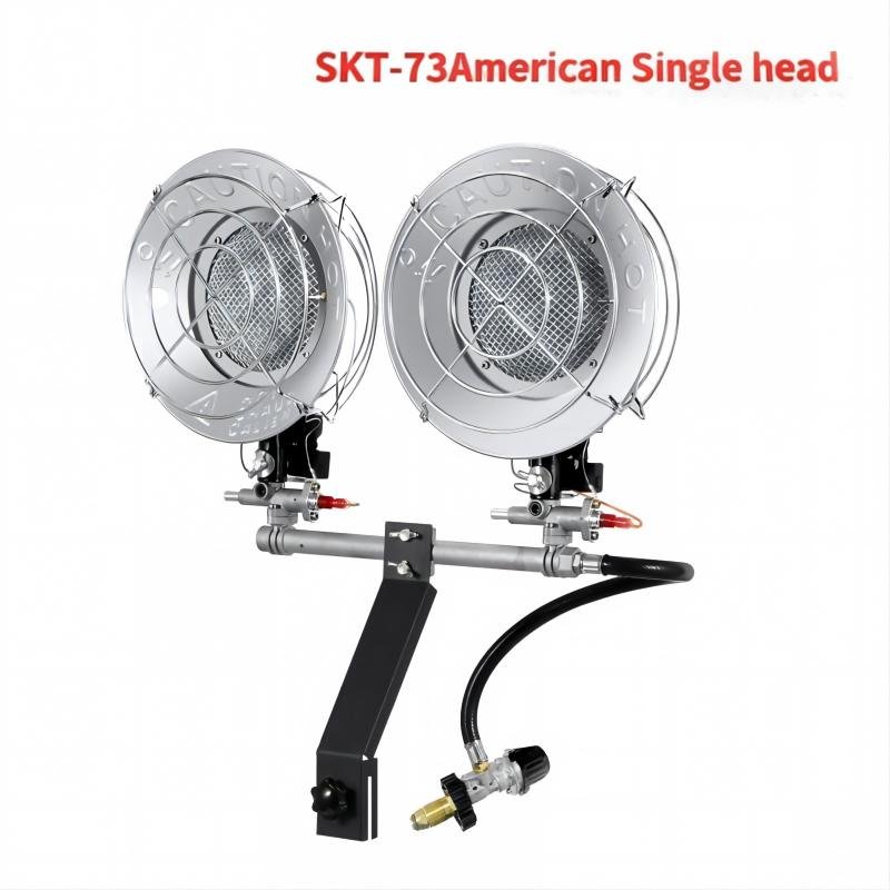 SKT-73 Double-Head Matte Aluminum (30000 BTU)
