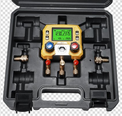MG-10 EN, Plastic Case + Gauge + 2×R410 Adapters
