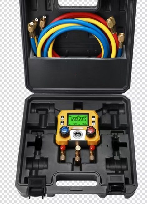 MG-10 EN, Plastic Case + Gauge + Dual 3-Color Hoses